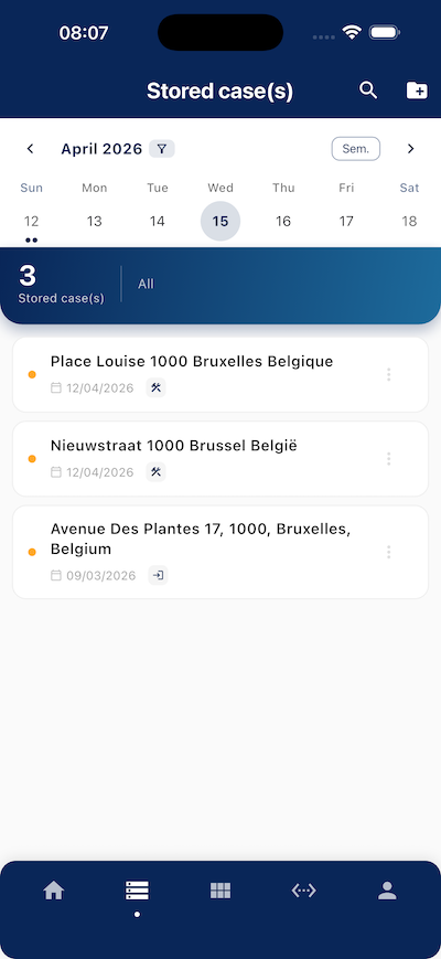 Liste des dossiers