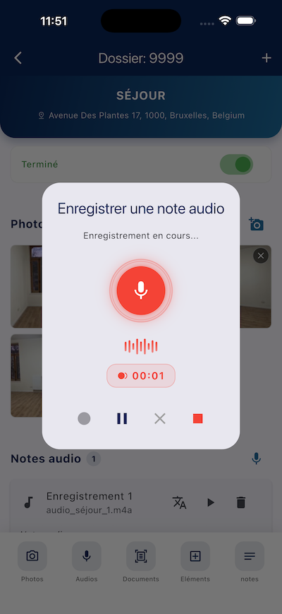 Enregistrement audio
